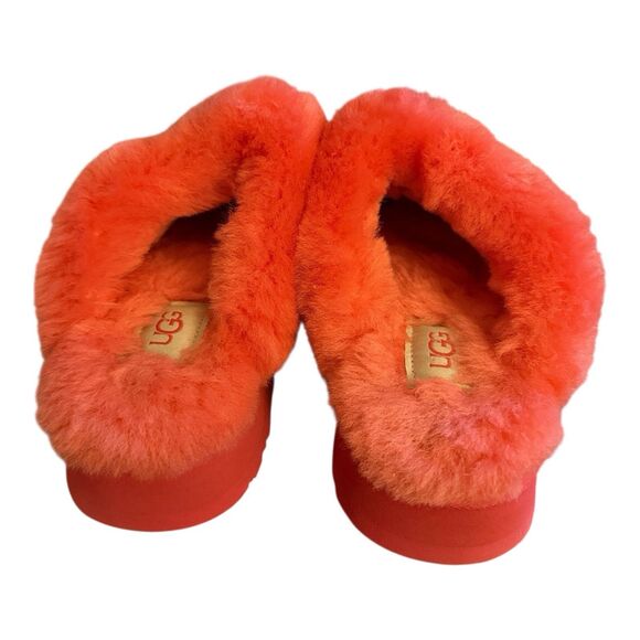 UGG Disquette Platform Slippers Sz 5 Hibiscus Pink Slip On - Picture 11 of 11